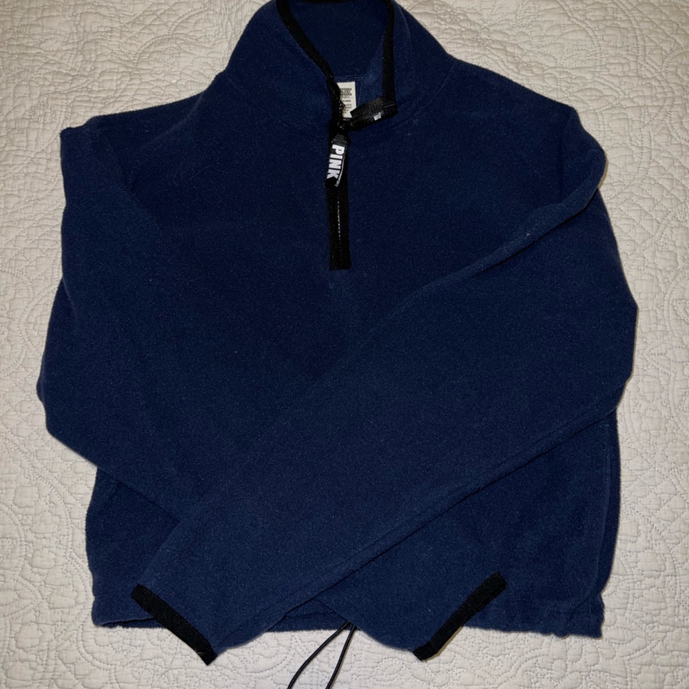 Pink fleece crop